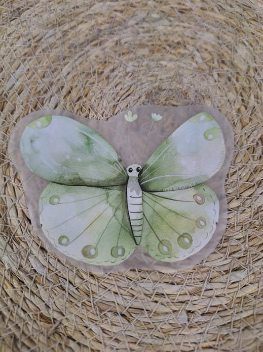 Bügelbild Schmetterling grün