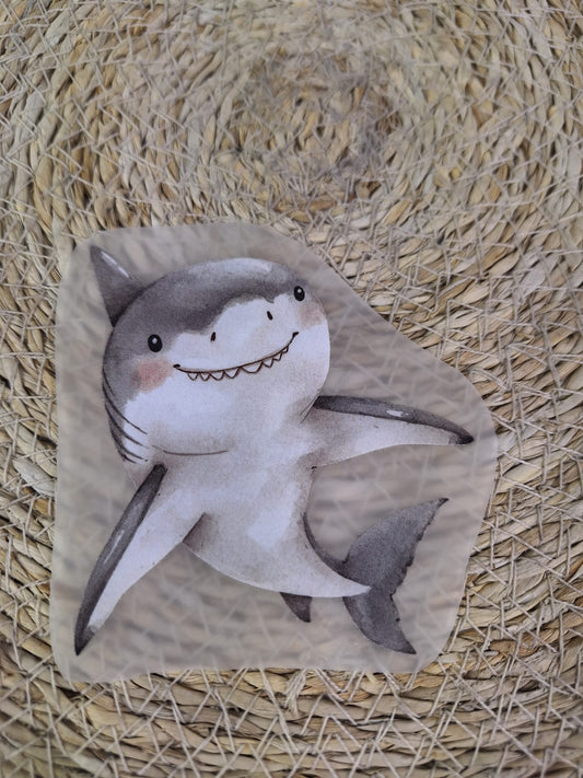 Bügelbild Hai Hi Hey