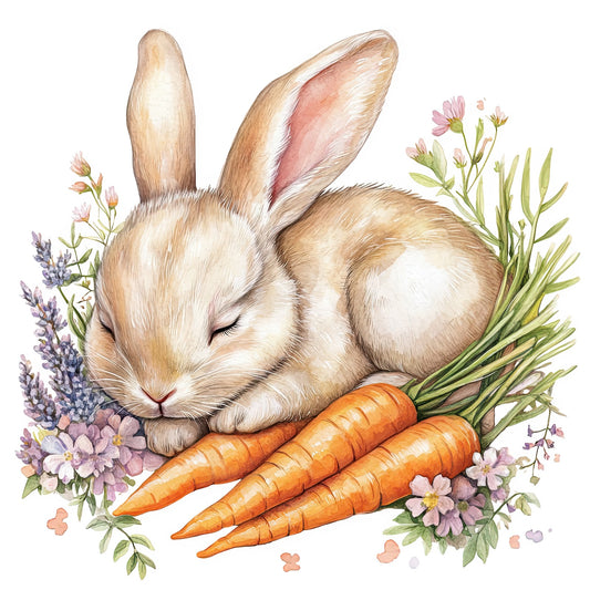 Bügelbild Hase Lulu