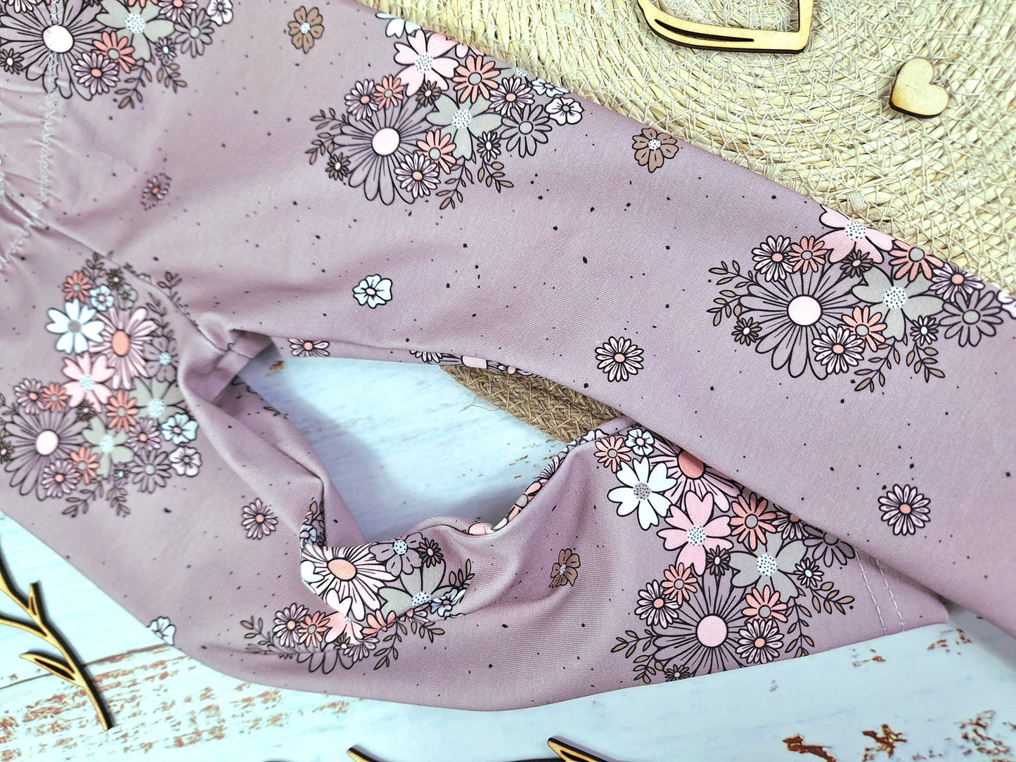 Leggins Blumen Herz