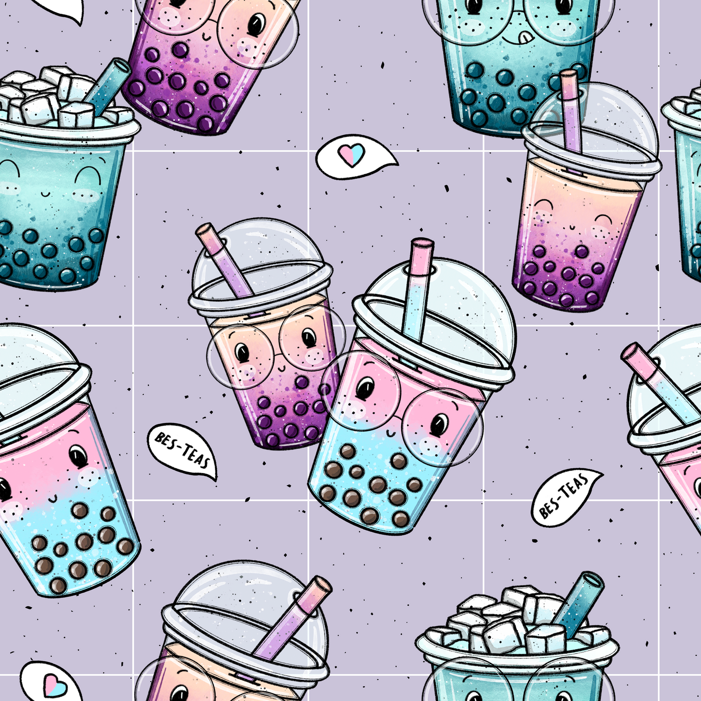 Hose mit Biesen Bubble Tea