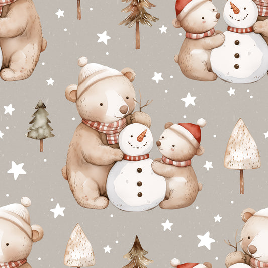 Stoffmuster Exklusiv Schneefreunde