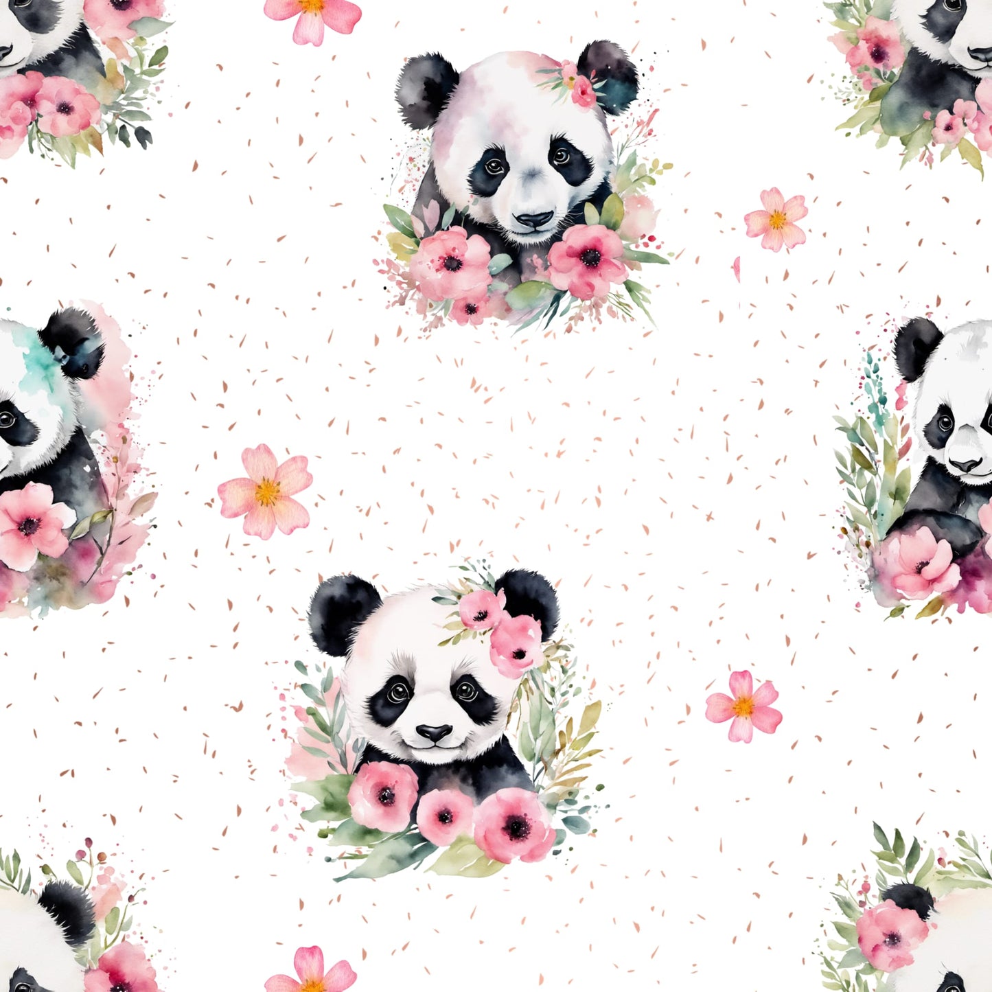 Stoffmuster Exklusiv Panda