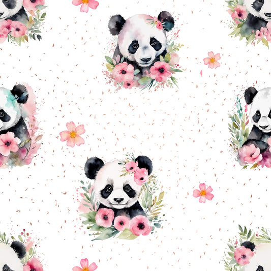 Stoffmuster Exklusiv Panda