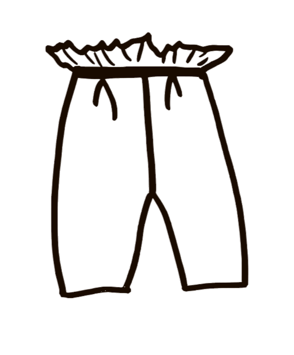 Paperbag Hose Honig Bär
