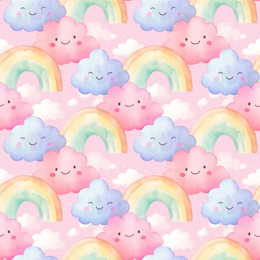 Eigenproduktion Vorbestellung 0,5 Meter Regenbogen Wolken