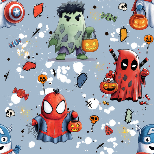 Stoffmuster Exklusiv Halloween super gost