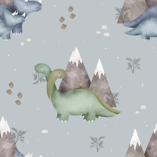 Stoffmuster Exklusiv Schneeberg Dino