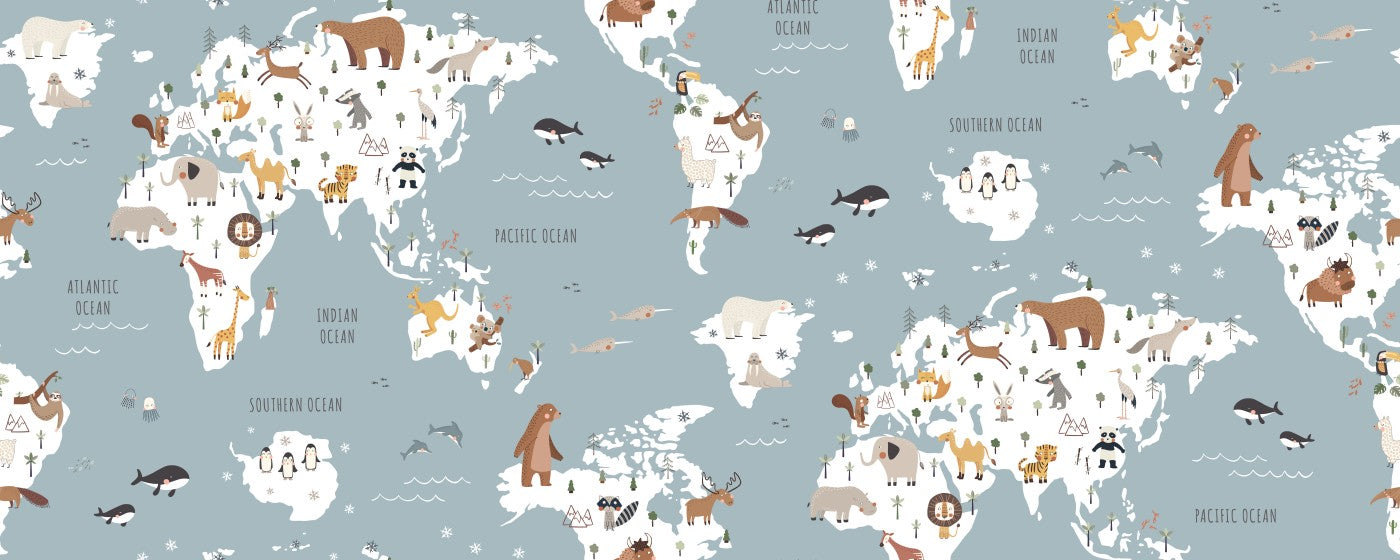Stoffmuster tierische Welt