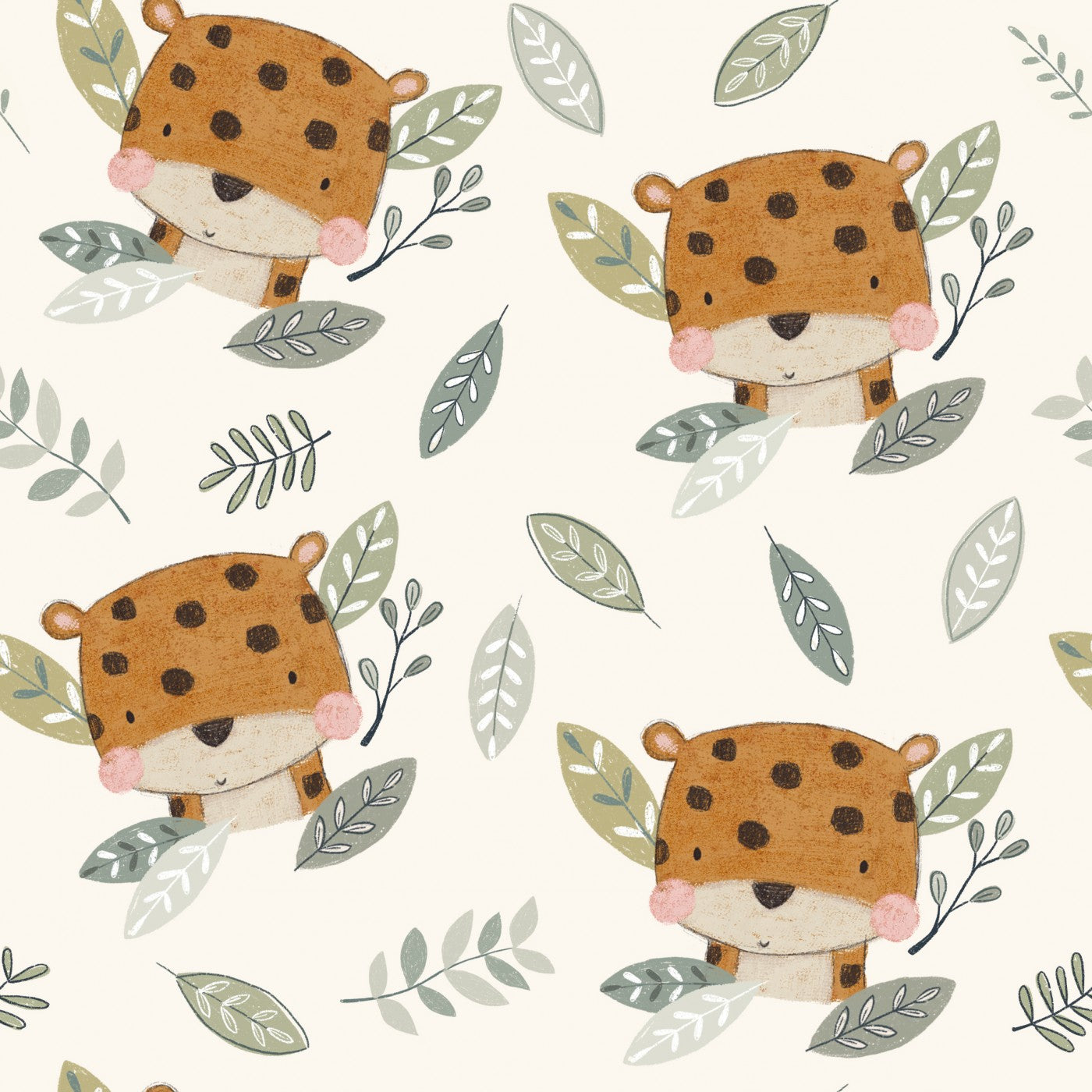 Stoffmuster Safari Leo