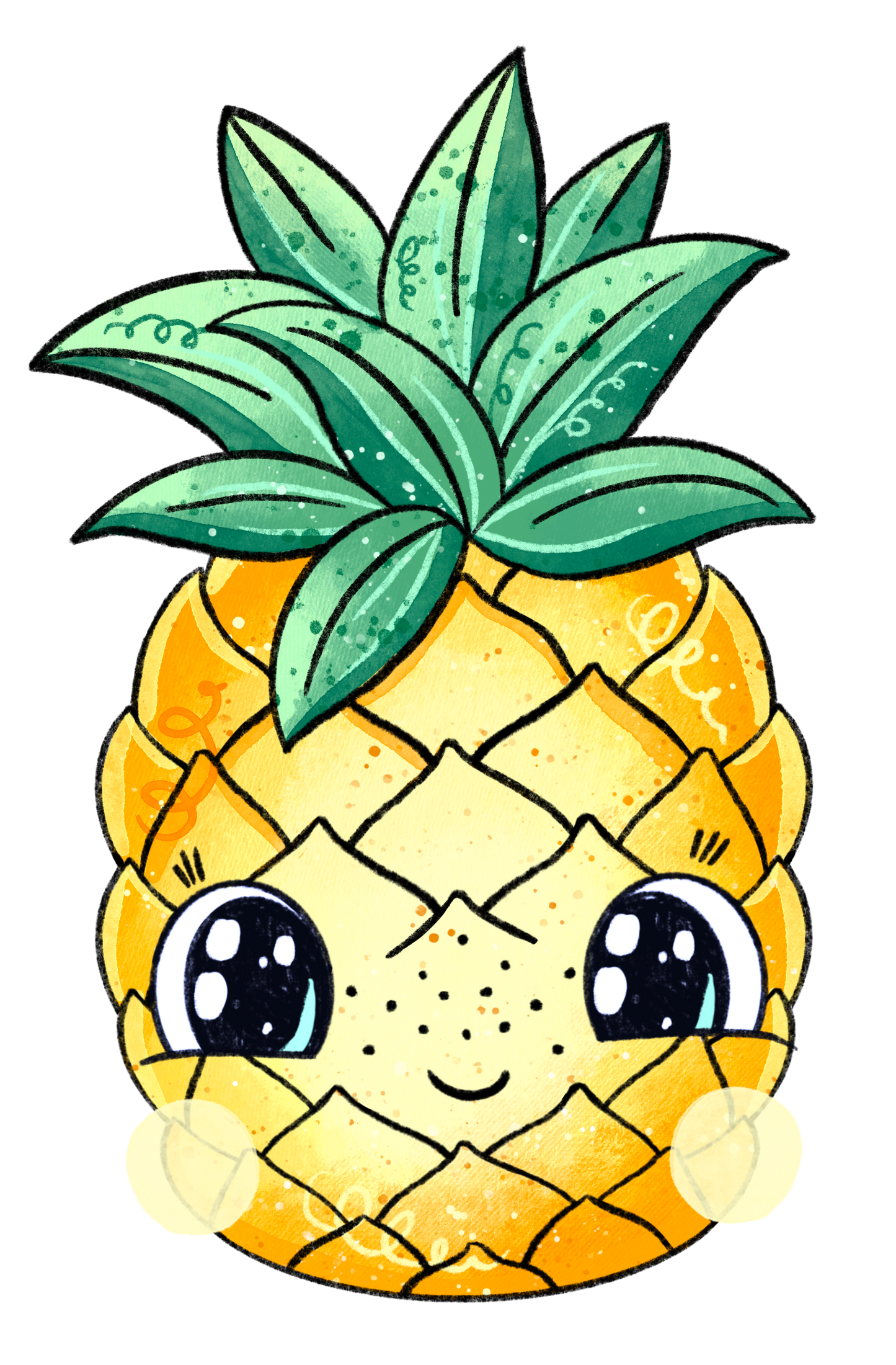 Bügelbild Ananas 1