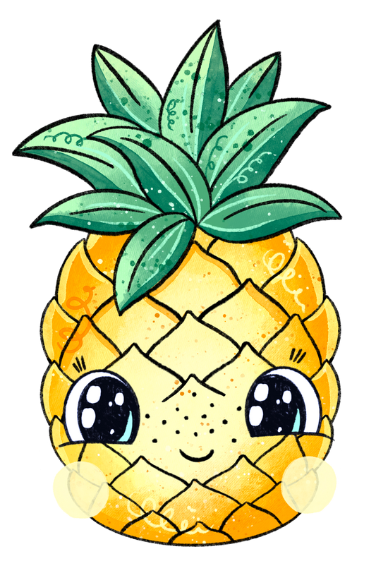 Bügelbild Ananas 1