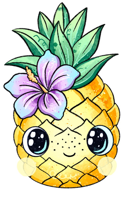 Bügelbild Ananas 2