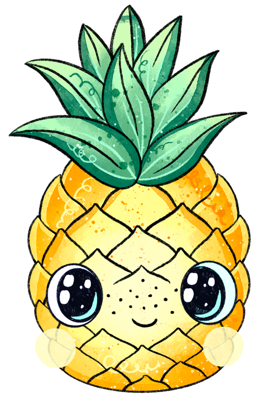 Bügelbild Ananas 3
