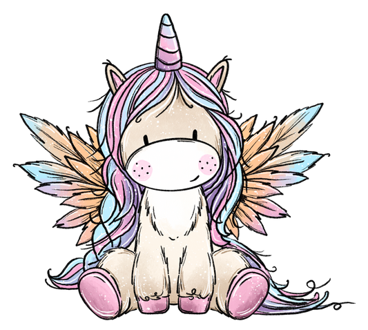 Bügelbild Einhorn