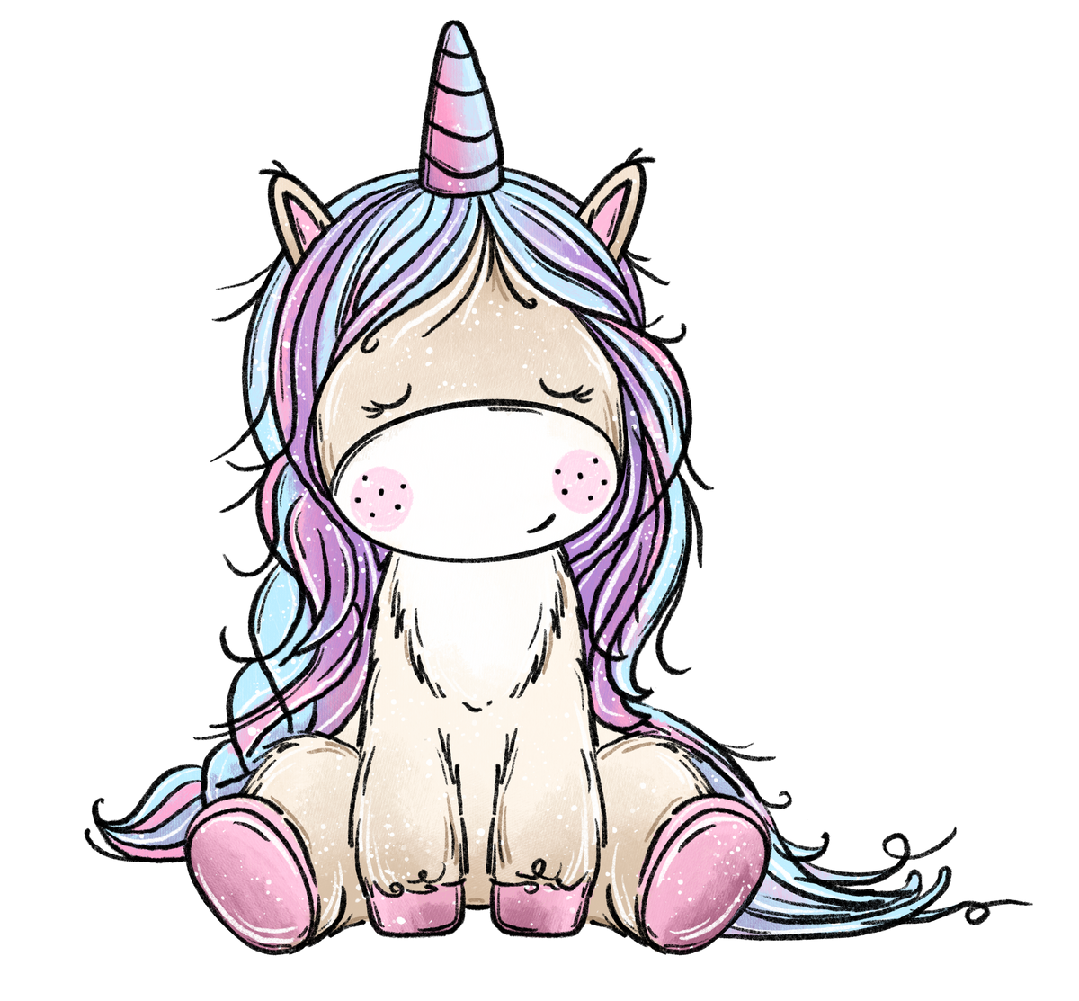 Bügelbild Einhorn 1