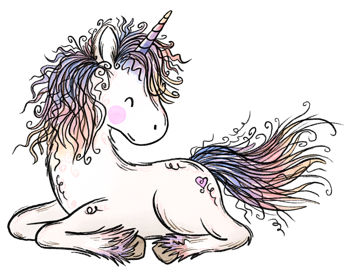 Bügelbild Einhorn Pegasus 1