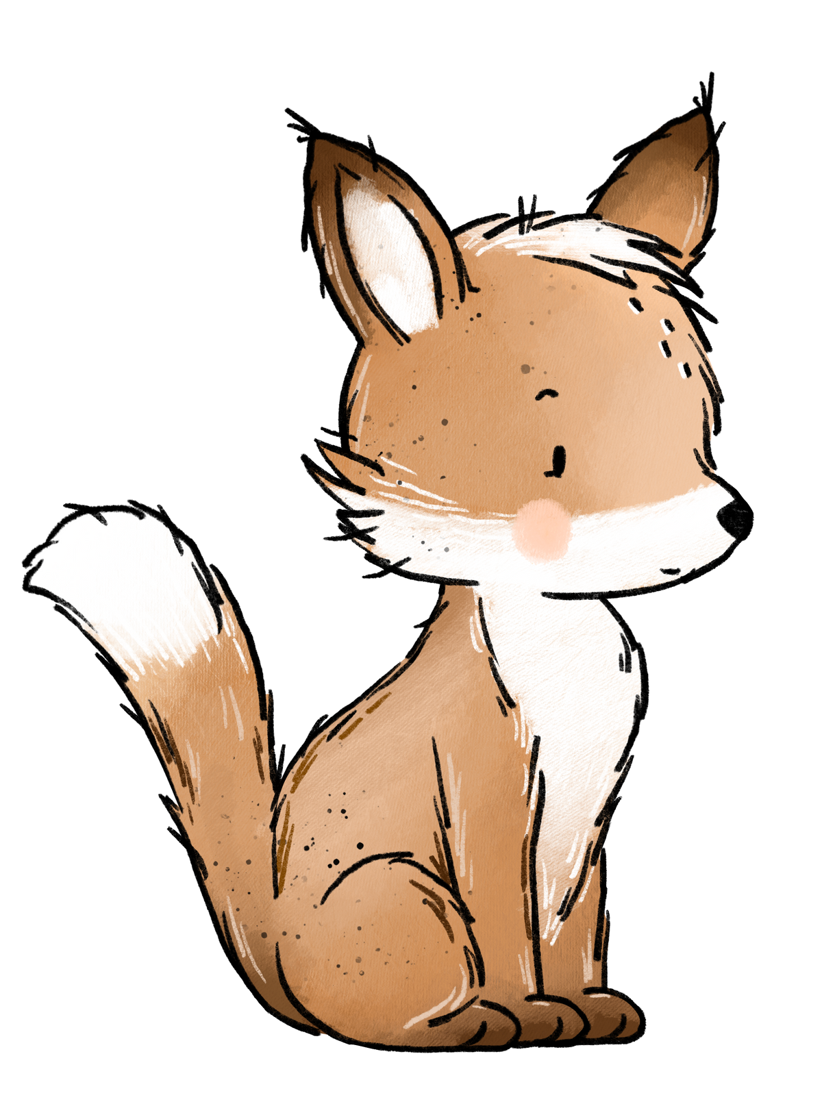 Bügelbild Fuchs Herbst