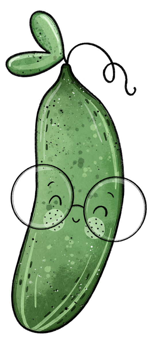 Bügelbild Gurke 3