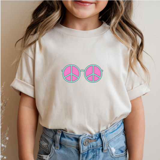 Bügelbild Boho Brille