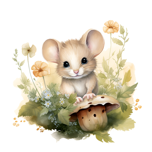 Bügelbild Maus