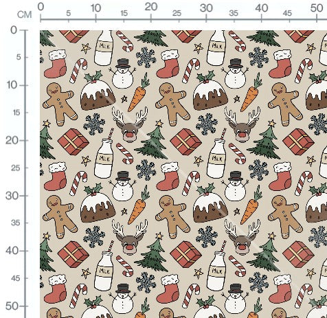 Stoffmuster Weihnachtstag