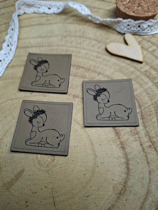 Lederpatch Leo Reh