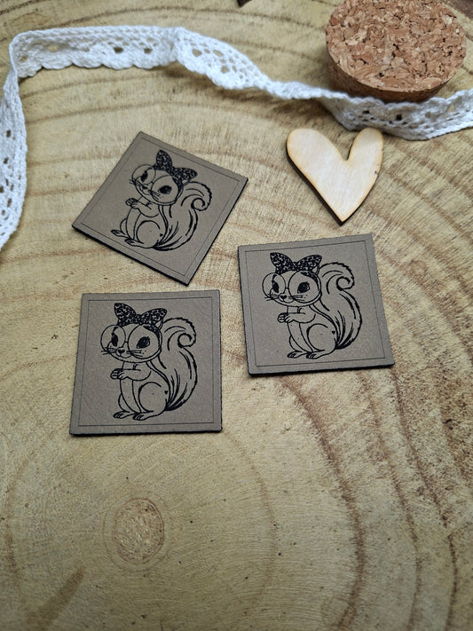 Lederpatch Leo Eichhörnchen
