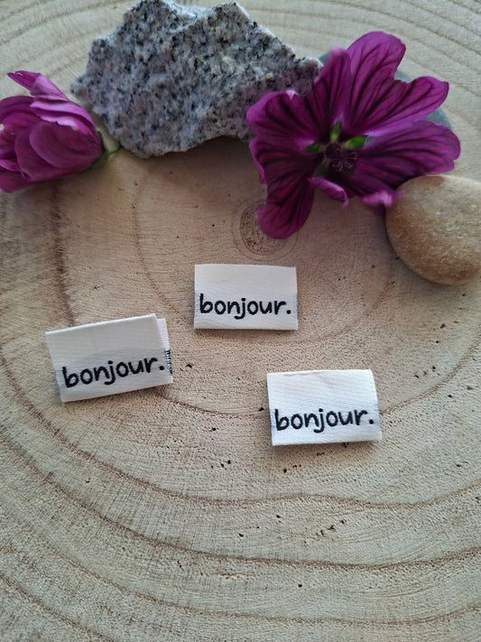 Web Label bonjour.