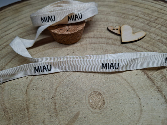 Baumwoll-Band Miau