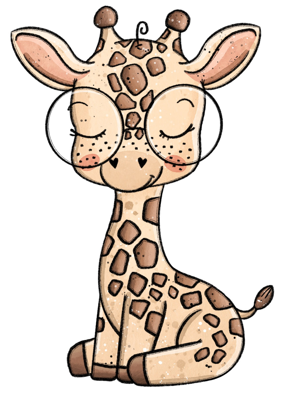 Bügelbild Giraffe 1