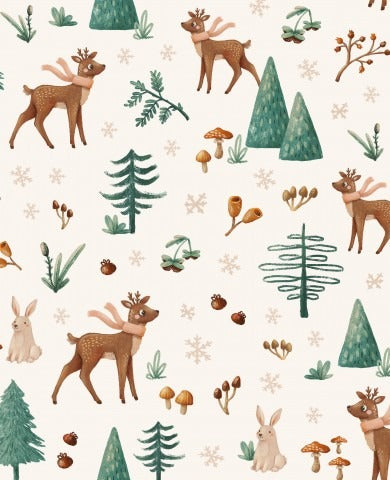 Stoffmuster Reh Traum