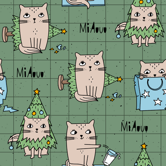 Eigenproduktion Vorbestellung  0,5Meter Katzen Weihnacht