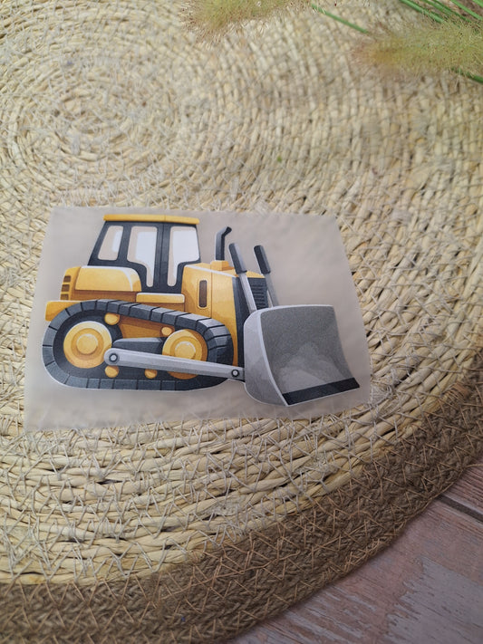 Bügelbild Baustelle Kipper