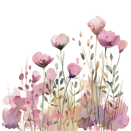 Bügelbild Winter Wiese