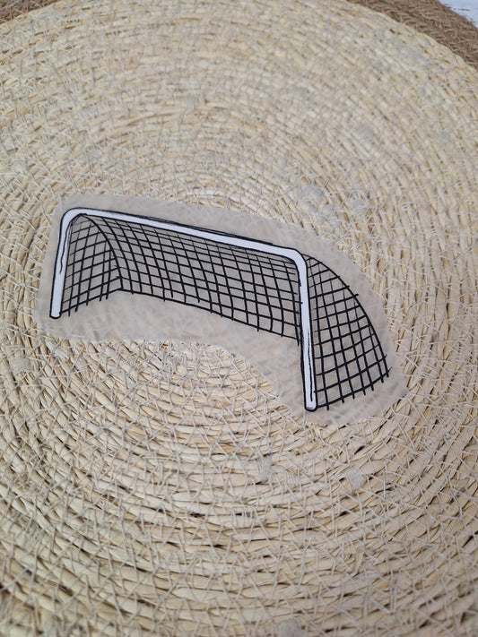 Bügelbild Fußball Tor