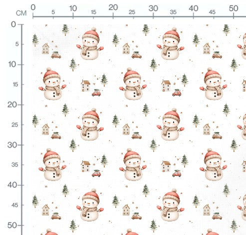 Stoffmuster Schneetag