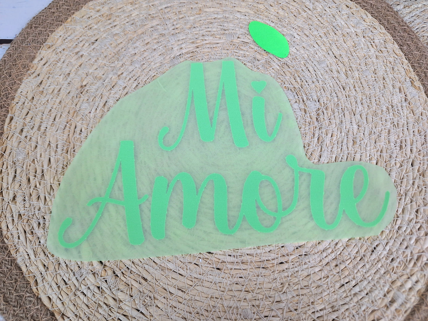Bügelbild Flock neon Mi Amore