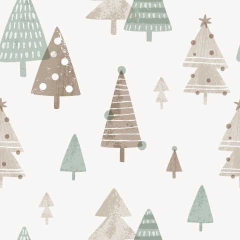 Stoffmuster Tannenwald