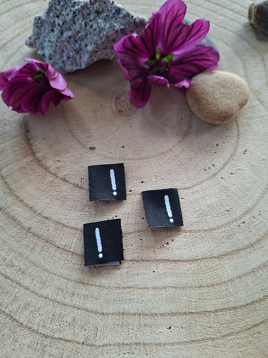 Web Label Ausrufezeichen ! schwarz