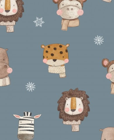 Stoffmuster Safari Winter