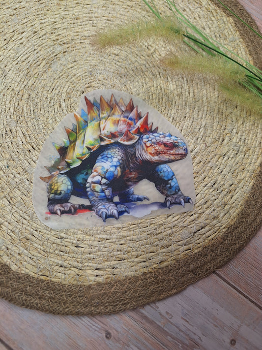 Bügelbild Dino bunt