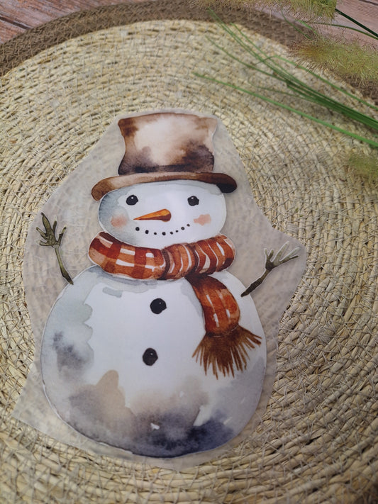 Bügelbild Schneemann