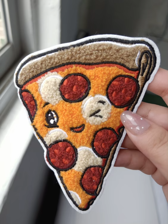 Chenille Patches Pizza