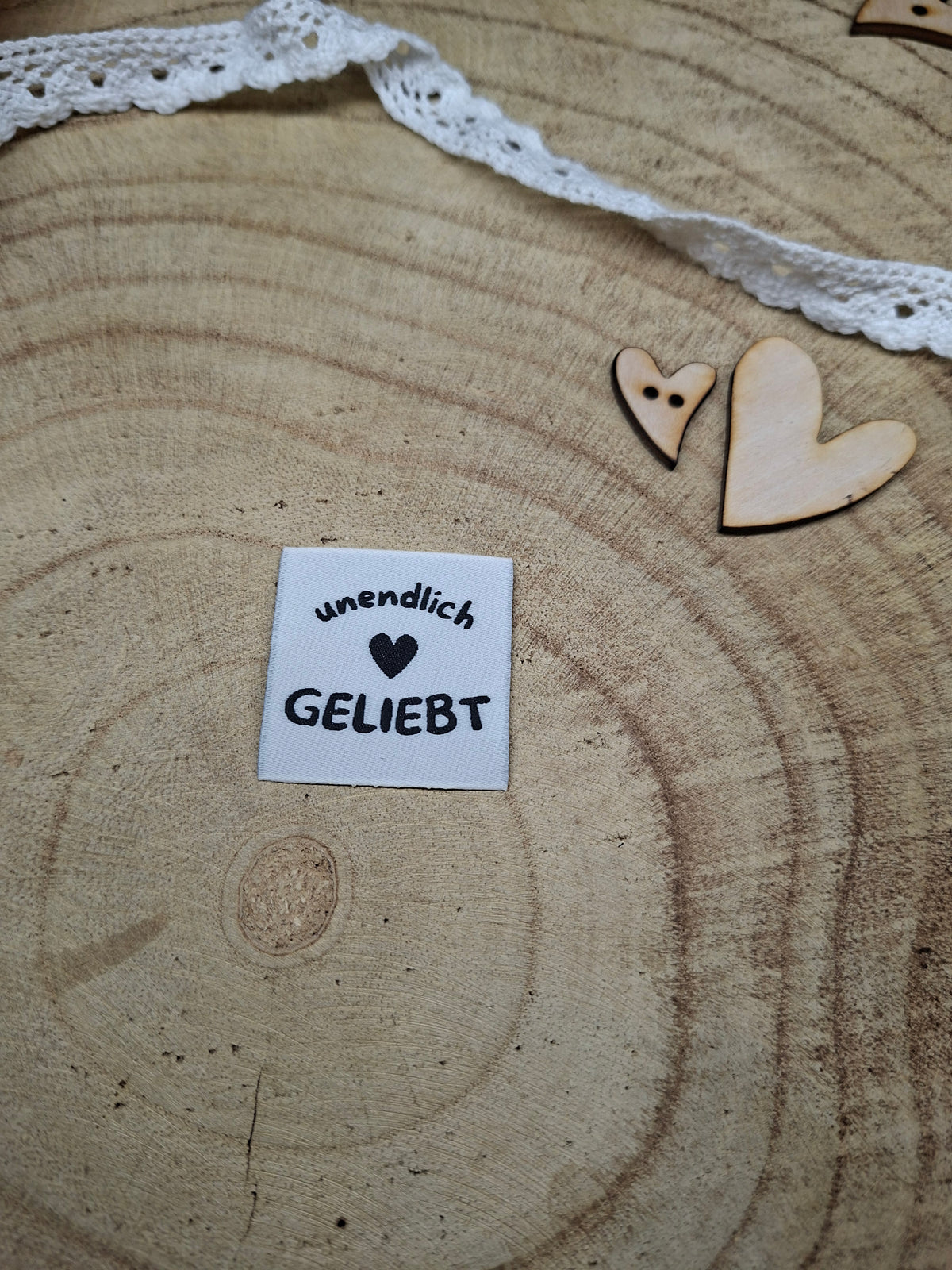 Web Label unendlich geliebt