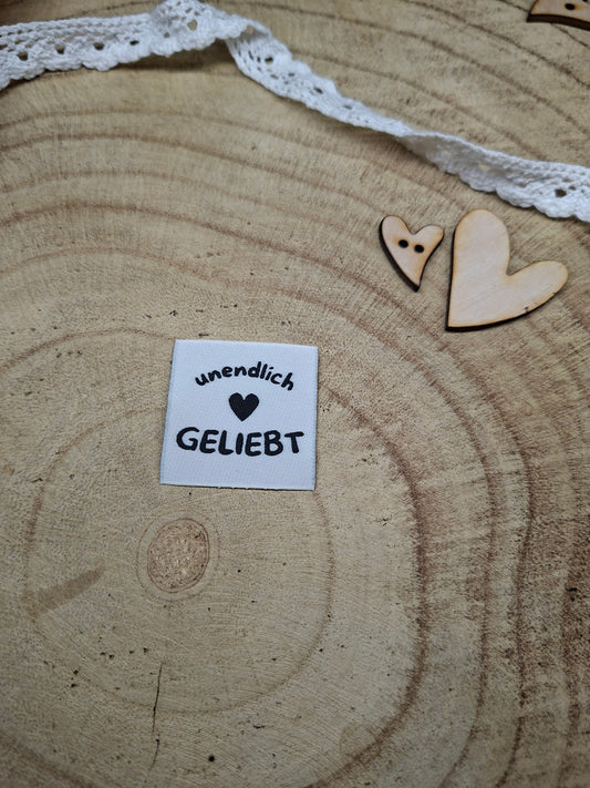 Web Label unendlich geliebt