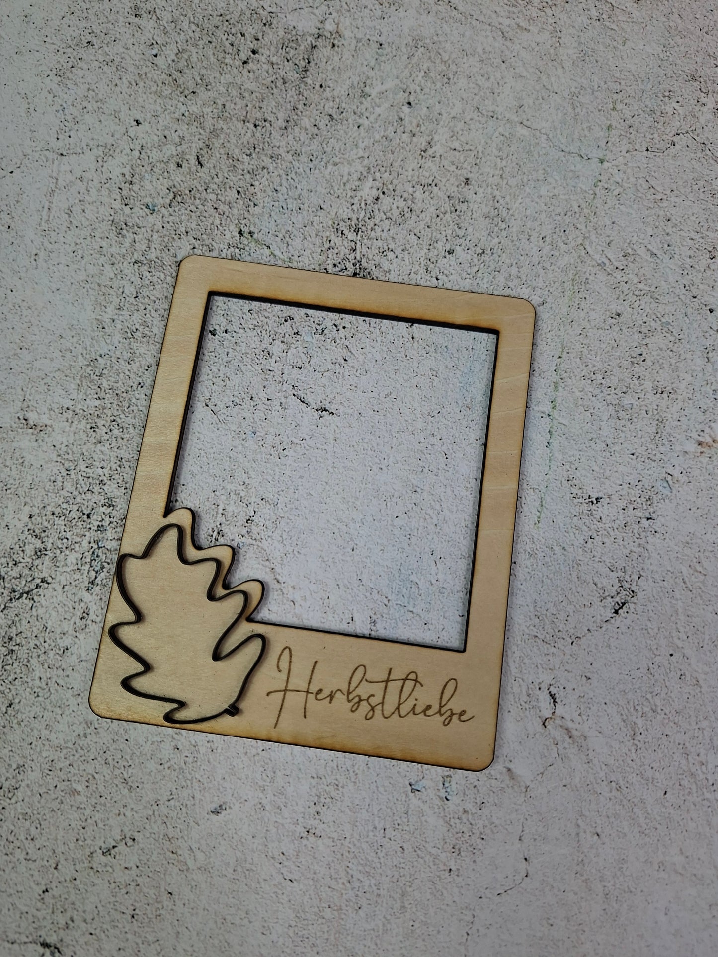 Polaroid Herbstliebe Blatt
