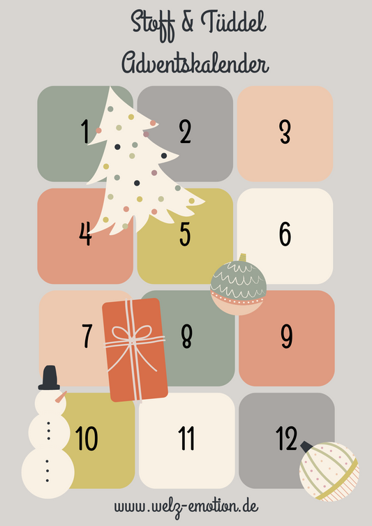 Stoff und Tüddel Adventskalender Erwachsene