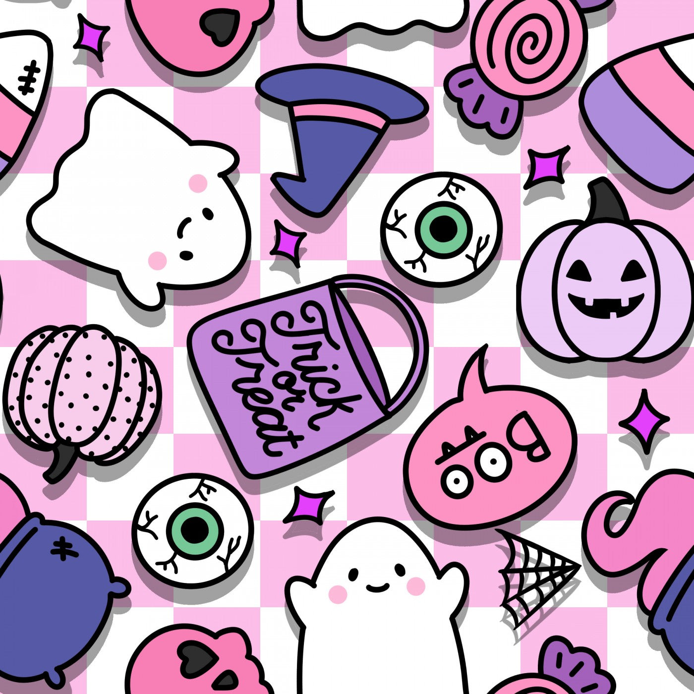 Eigenproduktion Vorbestellung  0,5Meter Happy Halloween rosa