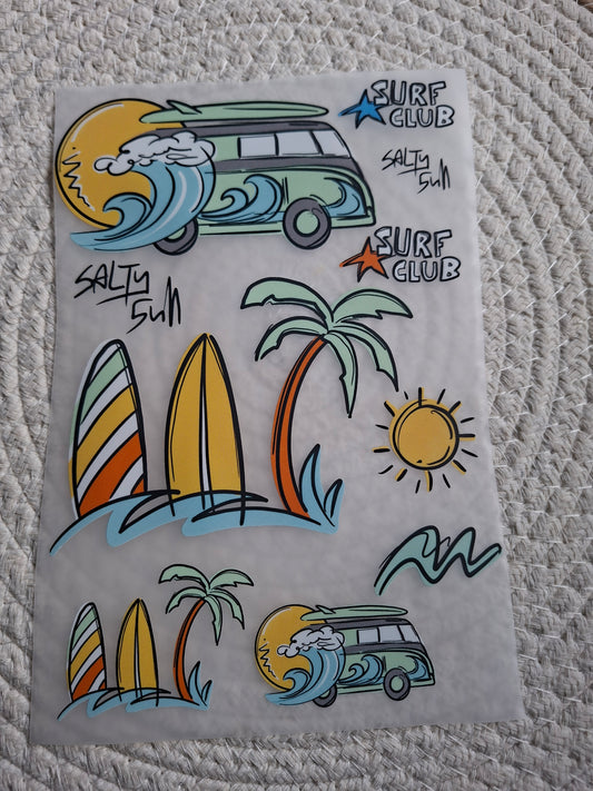 Bügelbildbogen SurfTag1